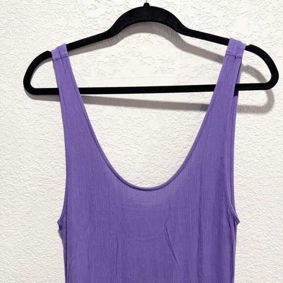 MARA HOFFMAN Valentina Voile Maxi Swim Cover Up Dress Women’s Small Purple Boho - Picture 3 of 10